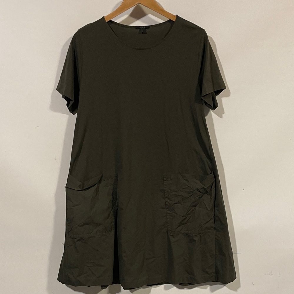 COS Olive Green Midi Dress